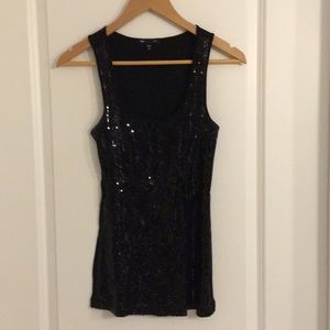 Gap Black Sequin Camisole